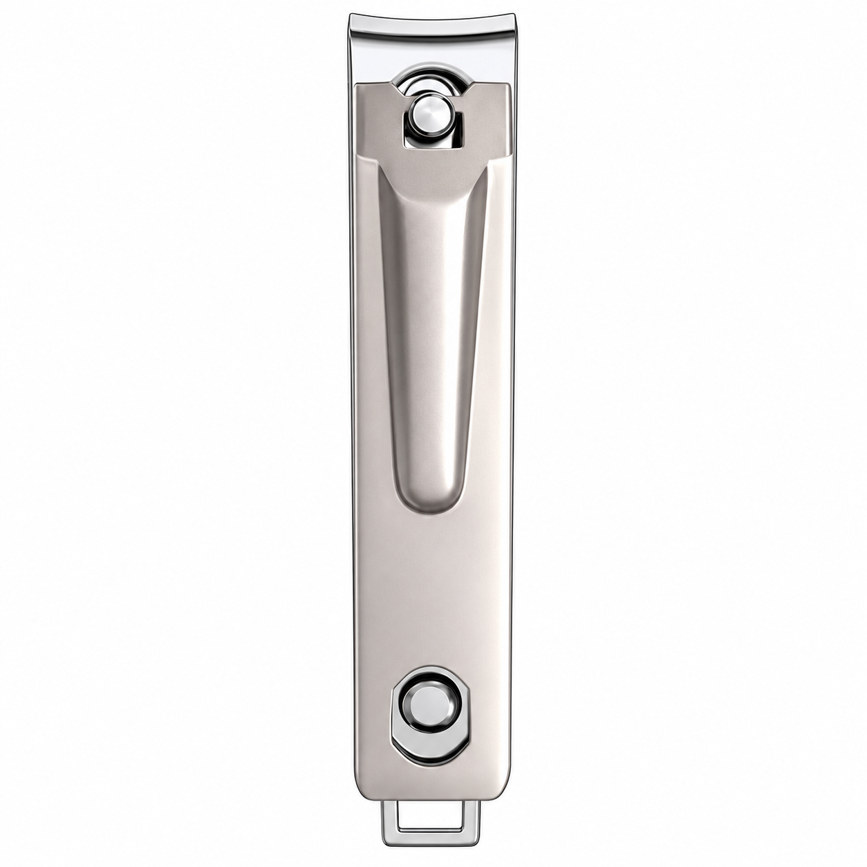 OLOEY Curved-Blade Nail Clipper with Integrated Nail File, Gold